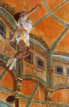 Edgar Degas Painting - miss la la at the cirque fernando 1879 Edgar Degas